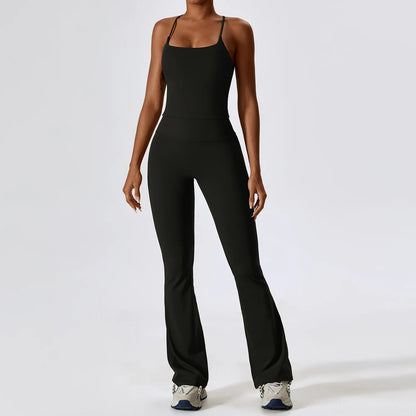 2PCS Seamless Women’s Yoga Set – Long Sleeve Crop Top & Leggings Workout Outfit, Athletic Gym Sportswear