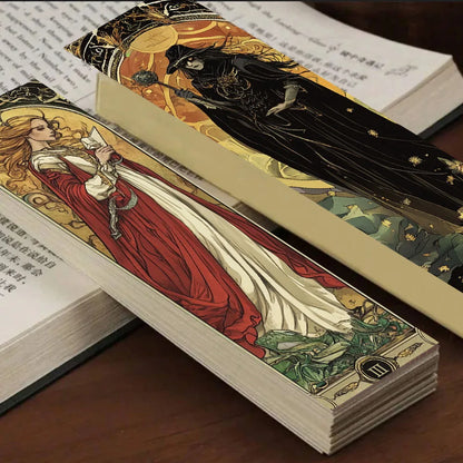 Gothic Dark Wizard Bookmarks 30/60PCS - Creative Decorative Reading Cards for Books & DIY Crafts