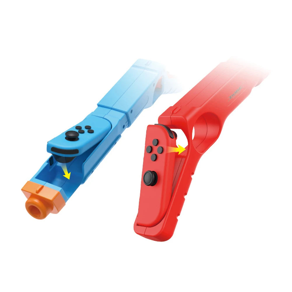 Nintendo Switch OLED Handgrip – Joystick Shooting Gun Controller with Gamepad & Card Storage Accessories