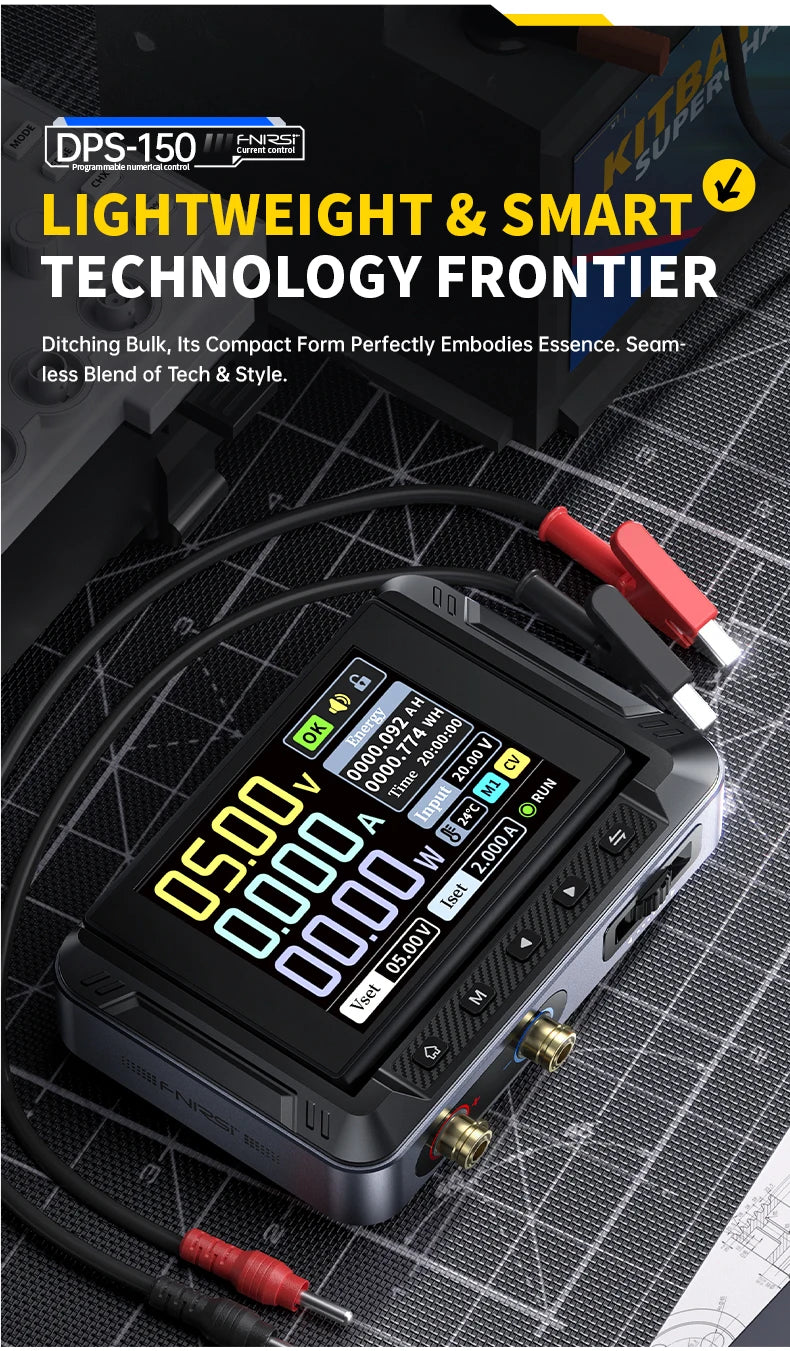 FNIRSI DPS-150 Mini Laboratory DC Power Supply — Adjustable 30V 5A Digital Display CNC Regulator