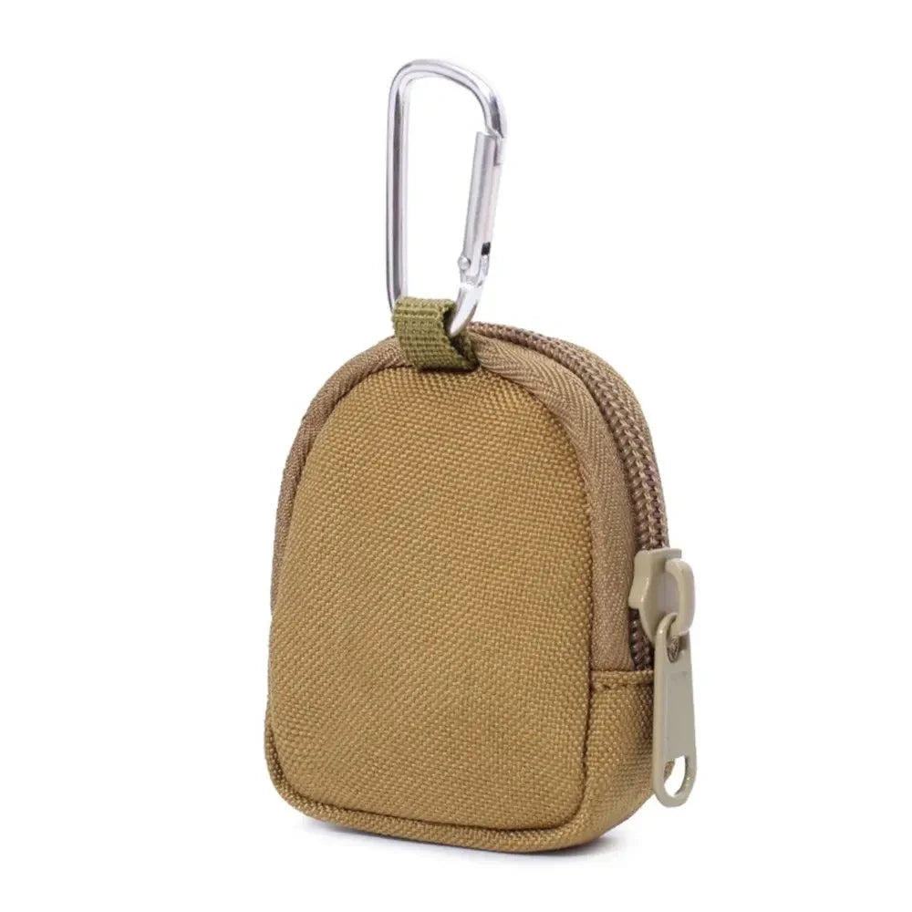 Tactical EDC Key Wallet Pouch – Zipper Coin Purse with Keychain Holder for Men, Outdoor Pocket Bag