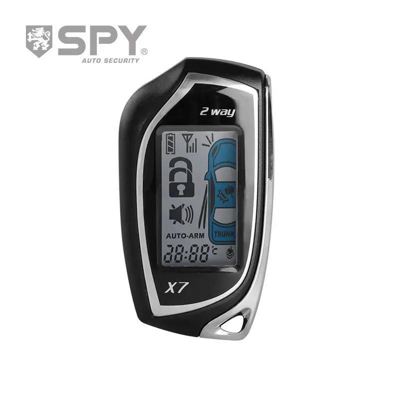 SPY Two-Way LCD Car Alarm System – Remote Smart Engine Start & Keyless Entry Security System for Vehicles