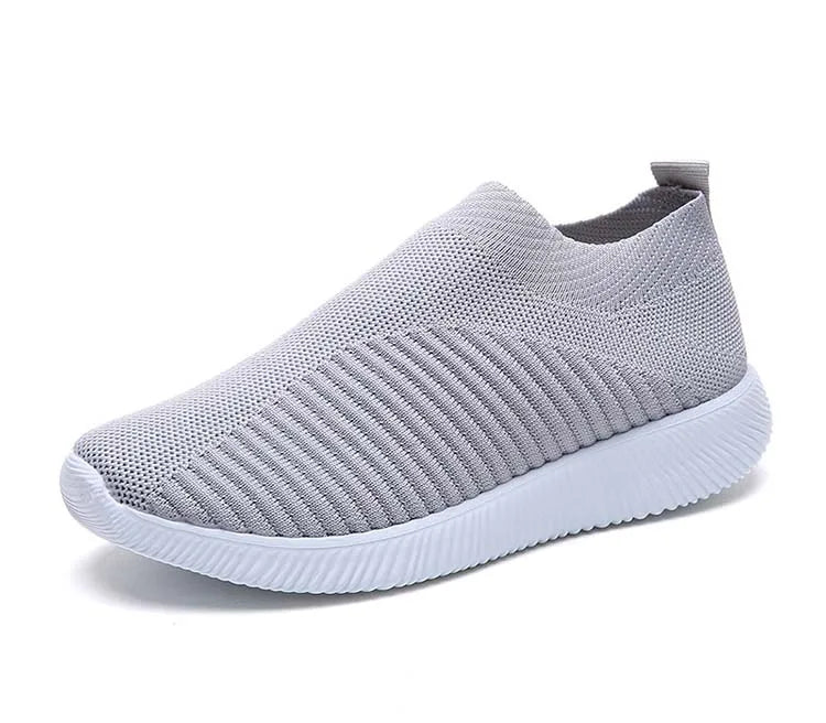 Women’s Fashion Sneakers — Casual Walking Flat Platform Sock-Style Chunky Slip-On Shoes