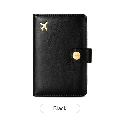 Minimalist RFID Passport Clip Multifunctional PU Leather Wallet – ID & Credit Card Holder Travel Accessory