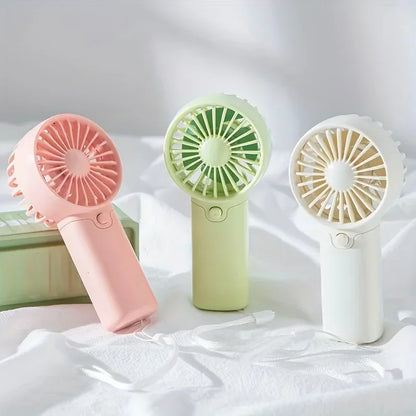Cute Mini Portable Handheld Fan | Lightweight Pocket Electric Fan, Low Noise for Students, Outdoor Use 2025