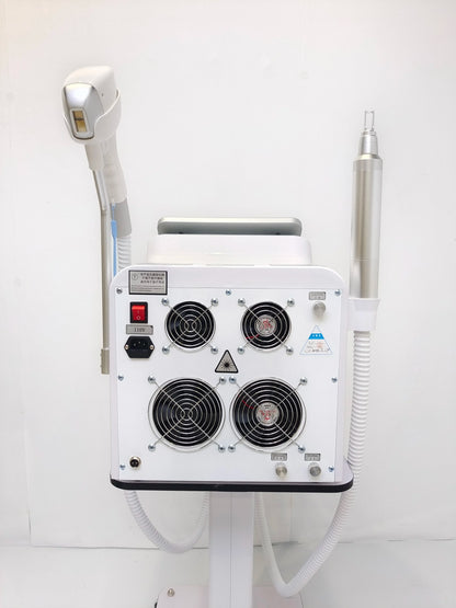 2-in-1 808nm Diode Laser Hair Removal & Picosecond Tattoo Machine – Portable 4000W Q-Switched Device