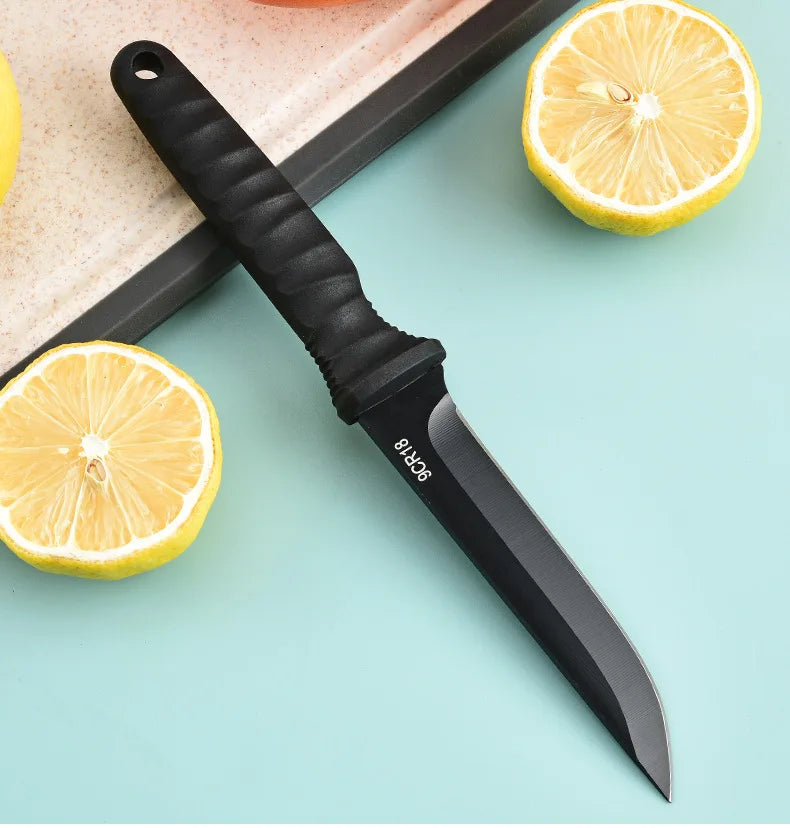 5Cr15Mov Stainless Steel Meat Cleaver & Boning Knife – Sharp Fishing Knife with Holster, Multifunctional Vegetable Peeler