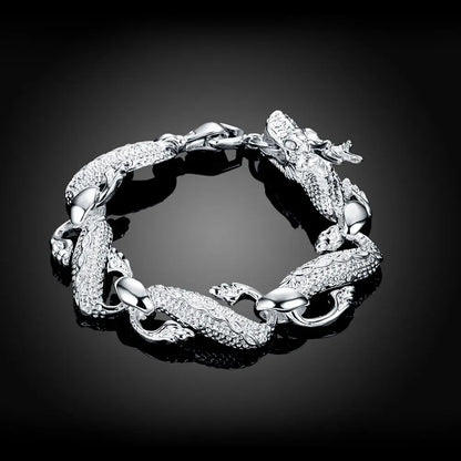 Fine 925 Sterling Silver Chain Bracelet – Solid Charm Jewelry for Women & Men, Party, Wedding & Fashion Gift