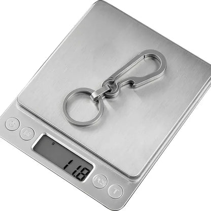 Titanium Carabiner Keychain – Hook Key Ring with Bottle Opener for Camping, Hiking & Outdoor Travel