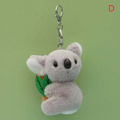 Cute Koala Plush Keychain – Soft Toy Keyring, Bag Pendant, DIY Jewelry Accessory, Novelty Gift Charm for Women