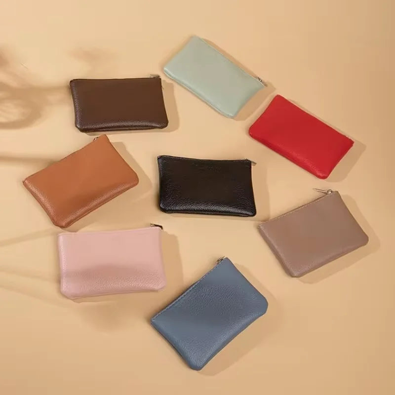 Fashion Women’s Small PU Wallet – High-Quality Zipper Card Purse & Key Storage Bag for Ladies