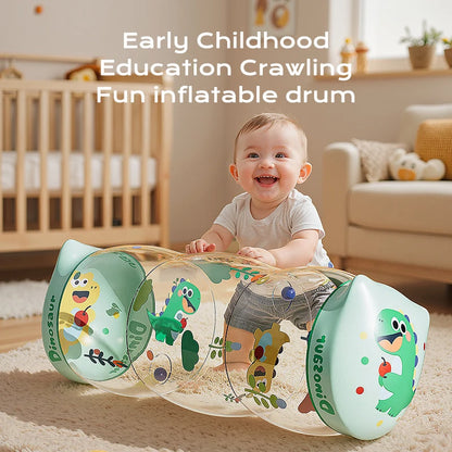 Baby Crawl-Along Roller and Drop Maze - Interactive Tummy Time Activity Center for Early Learning and Motor Skills Development