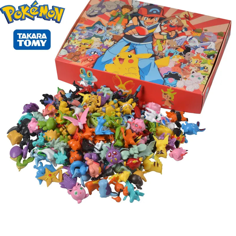 Pokemon Figure Toy Collection - Pikachu Anime Action Figures Model Decorations for Kids Christmas Gift