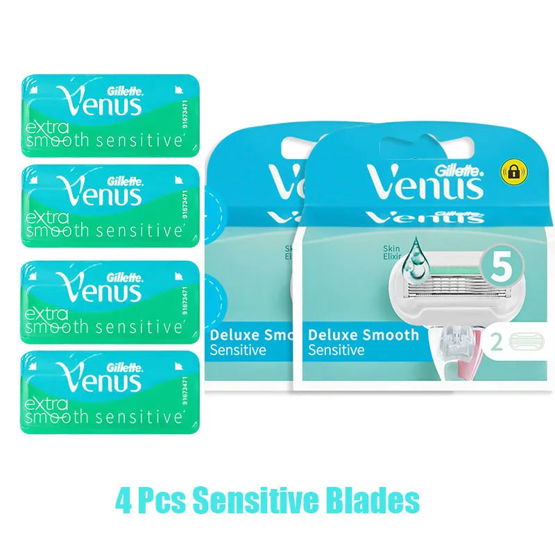 Gillette Venus Safety Razor for Women - 3/5 Blade Shaver for Face, Arms, Legs, and Hair Removal