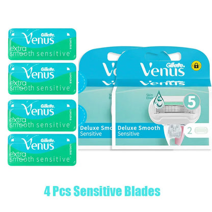 Gillette Venus Safety Razor for Women - 3/5 Blade Shaver for Face, Arms, Legs, and Hair Removal