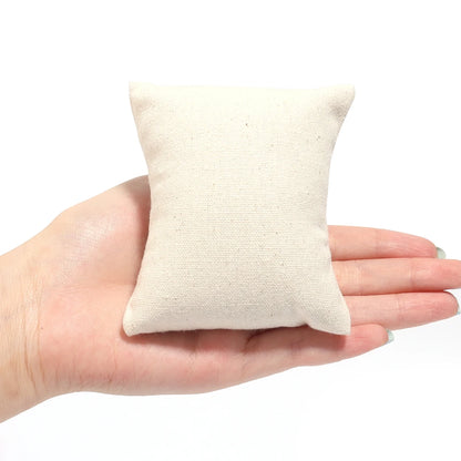 Velvet PU Leather Jewelry Pillow - Bracelet Watch Display Cushion Holder Organizer and Photography Prop