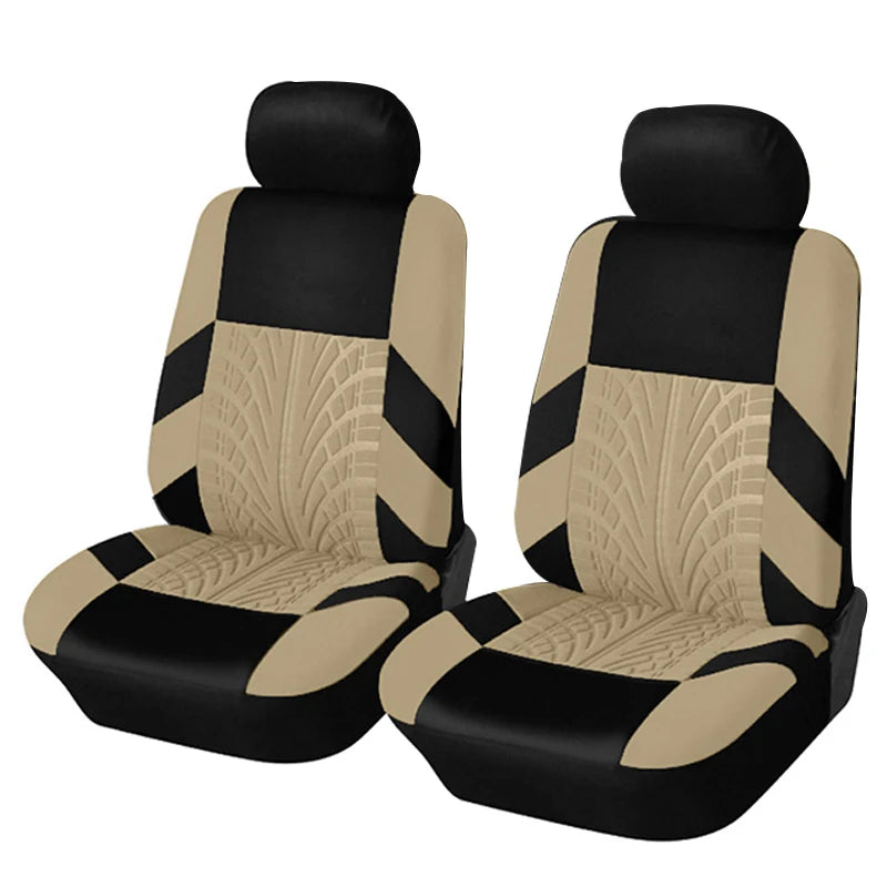 Customizable Four Seasons Universal Polyester Full Set Car Seat Covers – All-Season Automotive Interior Protection for Cars, SUVs & Vans
