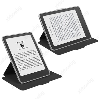 Transparent Acrylic Back Case for Kobo Clara & Clara Colour 6" – Magnetic Rotating eReader Cover
