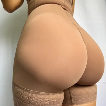 Women’s Hip Lifting Shorts with Hip Pads — Body Shapewear Tummy Shaper & Butt Lifter Booty Enhancer Thigh Trimmer Pants