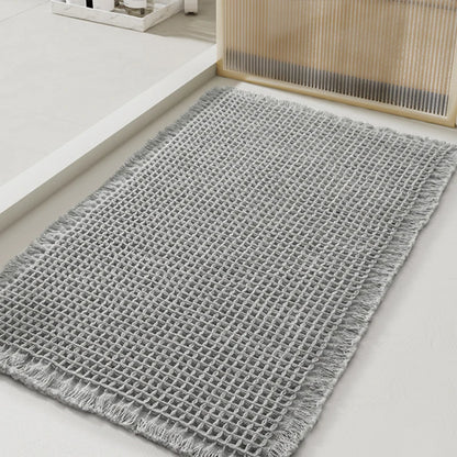 Absorbent Bathroom Carpet - Non-Slip Soft Bath Mat, Machine-Washable Doormat for Toilet & Bathtub