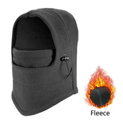 Unisex Winter Thermal Balaclava Hat – Waterproof Fleece Hood & Neck Warmer for Hiking & Outdoor Use