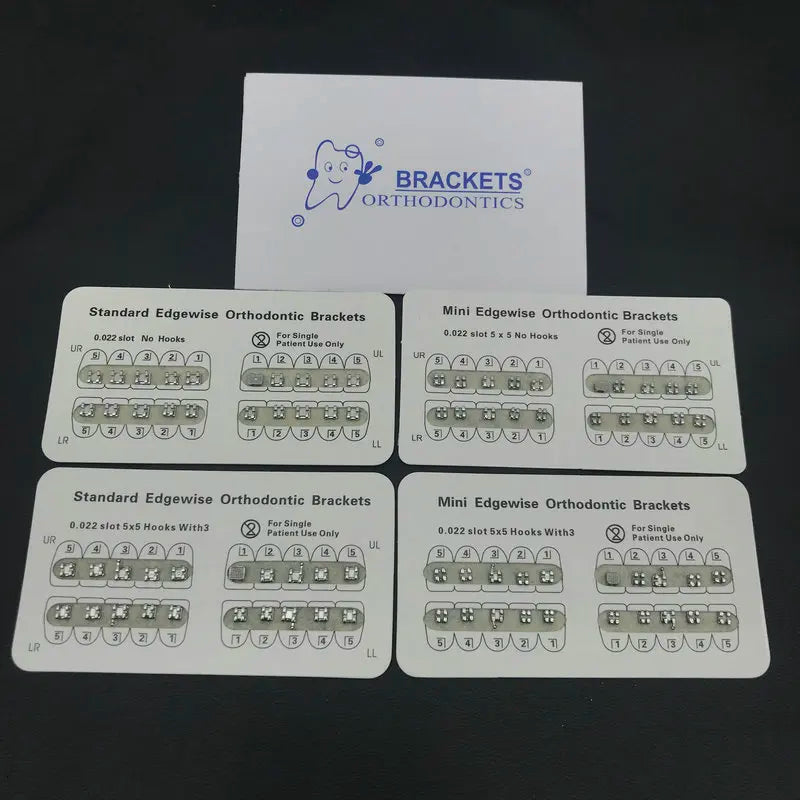 10 Packs Dental Orthodontic Metal Braces – Mini Roth/MBT/Edgewise 022 Slot Brackets for Dentist Treatment