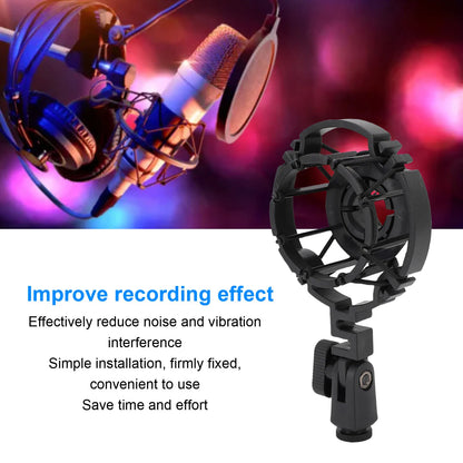 Microphone Shock Mount Holder - Plastic Boom Arm Bracket Stand for AKG C2000, C3000, C4000, C214, C314 & C414 Mics
