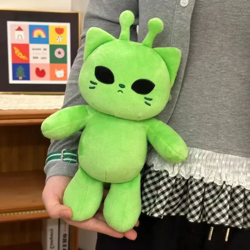 Cute Alien Cat Plush Toy - Super Soft Kawaii Stuffed Animal Pillow for Kids, Home Decor & Gift Giving