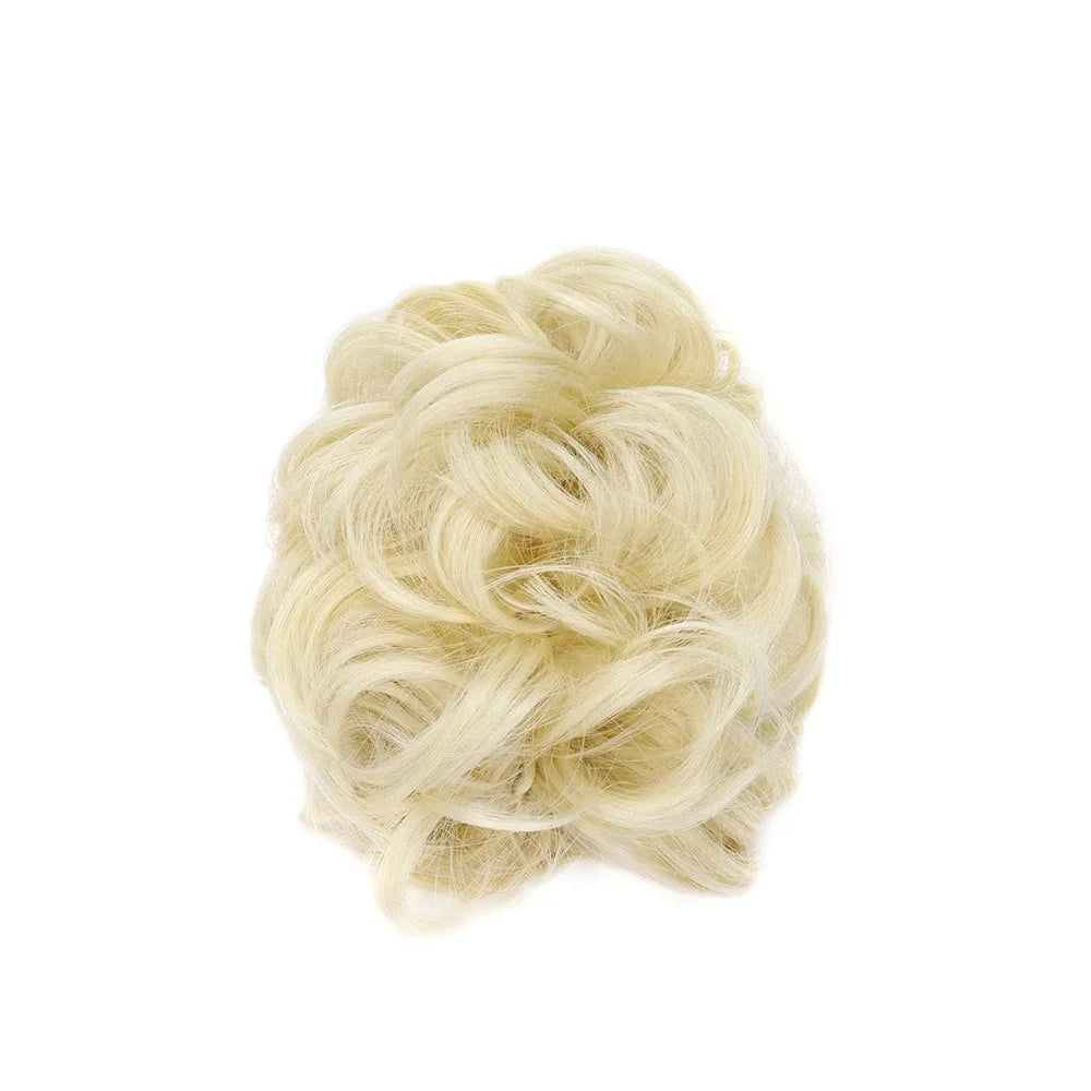 H&STAR Synthetic Messy Bun Hairpiece – Claw Clip-on Hair Extension, Natural Hair Color Chignon Updo Wig for Women