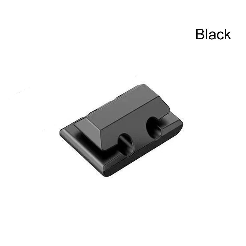 Silicone Cable Holder Organizer - Flexible Cord Management Clips for USB Wires, Earphones, Mouse & Keyboard Cables