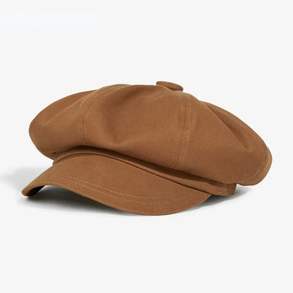 Fashion Beret Hat for Men and Women - Spring Summer Versatile Classic Casquette, Retro Octagonal Painter Sun-Cap for Teens