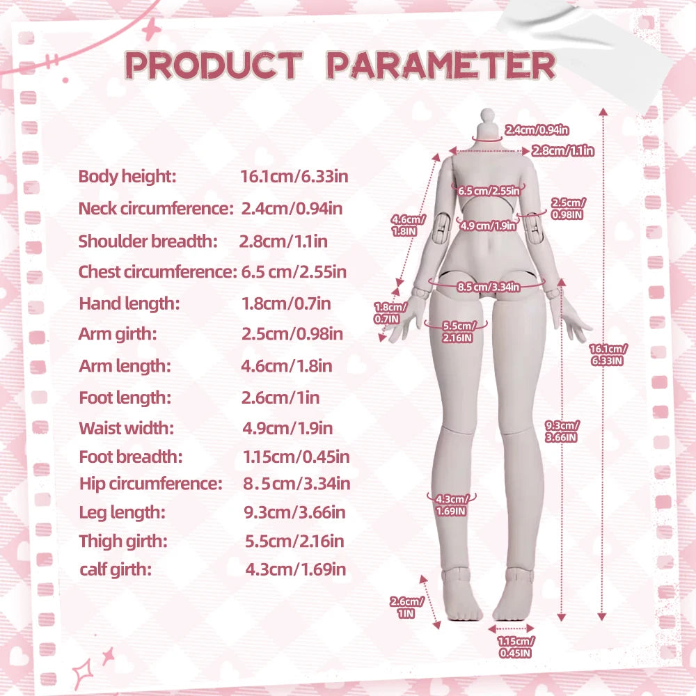Wanmeng Sugary Girls 1/8Mjd Blind Box – Movable Doll Action Figure Collectible Toy Gift