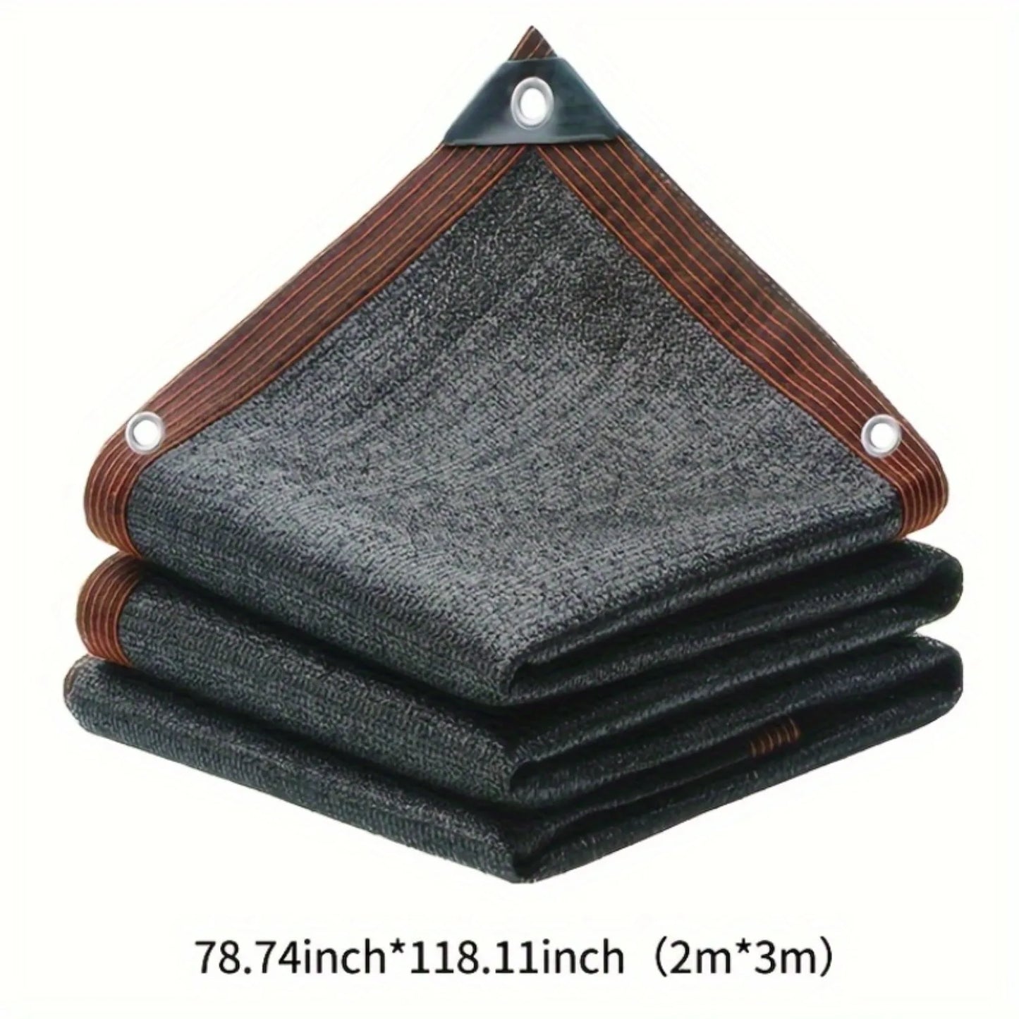 Large Area Black Shade Cloth with Grommets – 90% Sun Shade Netting for Patio, Balcony, Pergola, Greenhouse & Chicken Coop Protection Cover