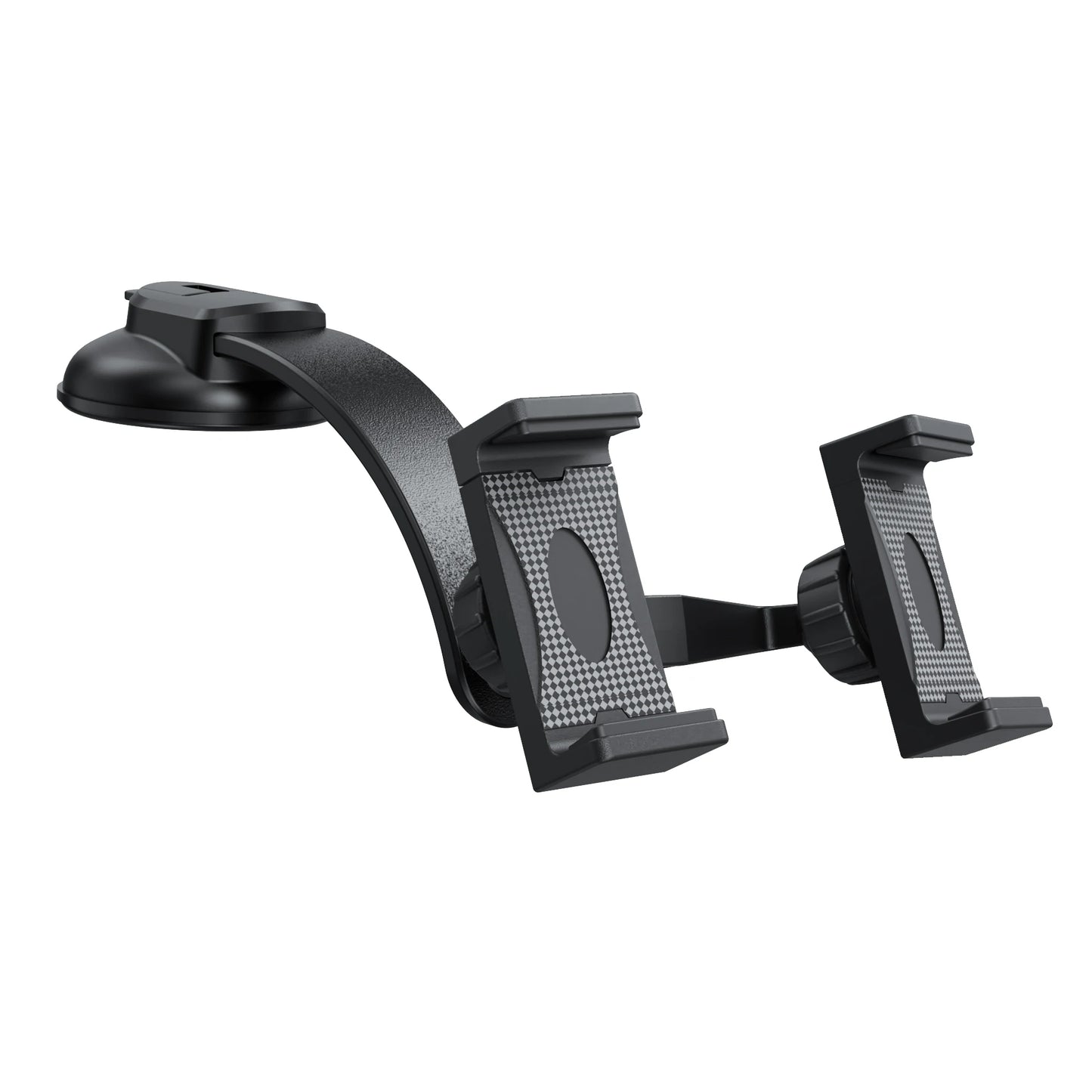 Dual Car Phone Holder – Bendable Memory Neck, 360° Rotatable Adjustable Dash Mount for Cell Phones