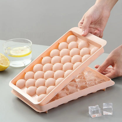 33-Cavity Ice Ball & Popsicle Mold — PP Tray for Whiskey, Ice Cubes, Lollipops, DIY Kitchen Accessories