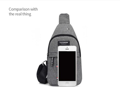 Men’s Waterproof Large-Capacity Fanny Pack — Adjustable Strap Waist Bag for Travel, Running, Hiking & Cycling