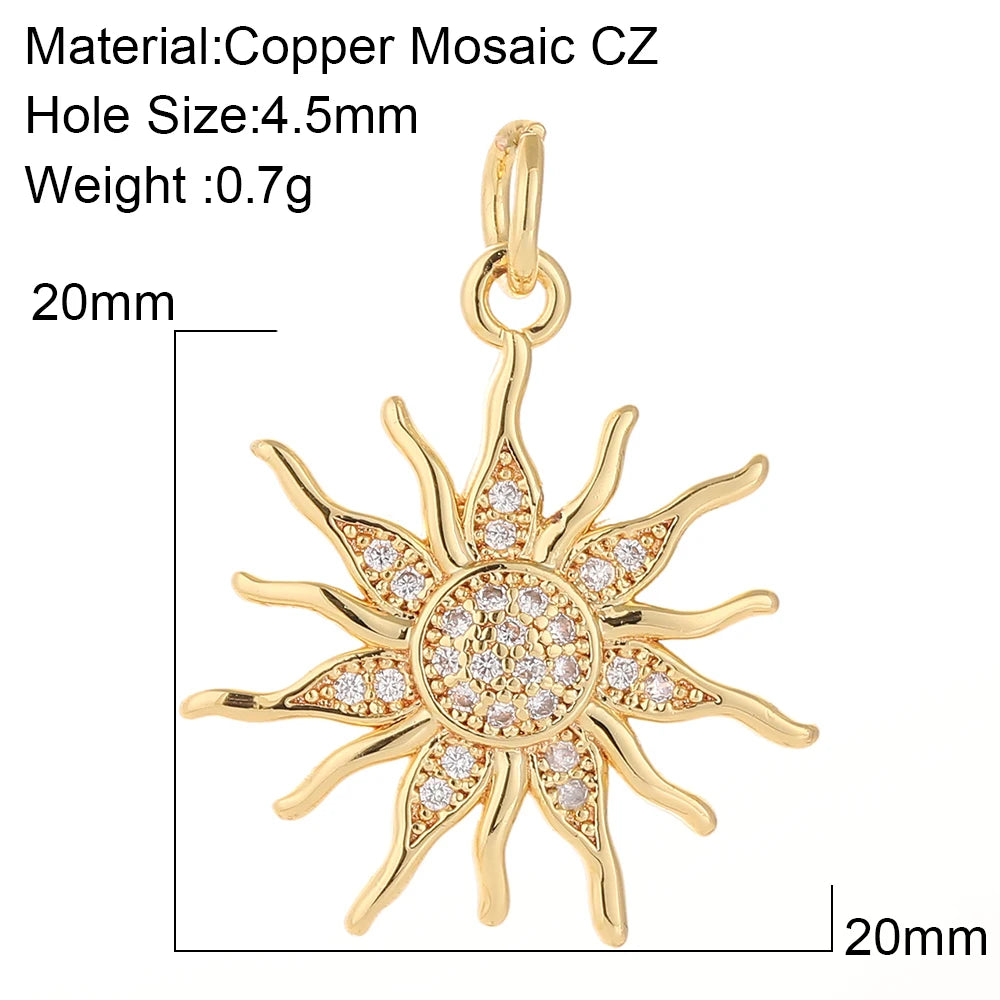 Gold Color Heart, Eye & Star Charms for Jewelry Making – DIY Angel Evil Eye Pendants for Earrings & Necklaces