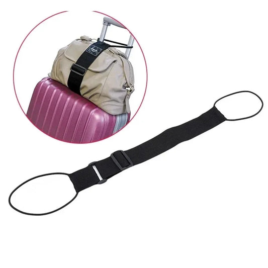 Adjustable Luggage Strap with Elastic Shoulder Pad – Travel Safety Belt & Secure Luggage Accessory