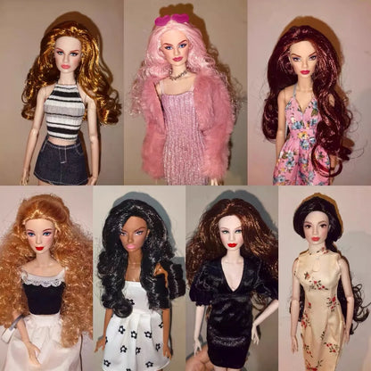 32cm Fairy Supermodel Nude Doll 1/6 – Movable Joint Princess Doll with Designer Hairstyle, White/Normal Skin