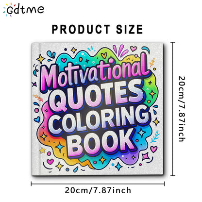 Motivational Quotes Coloring Book for Adults & Teens - Cute Cozy Daily Activities for Relaxation