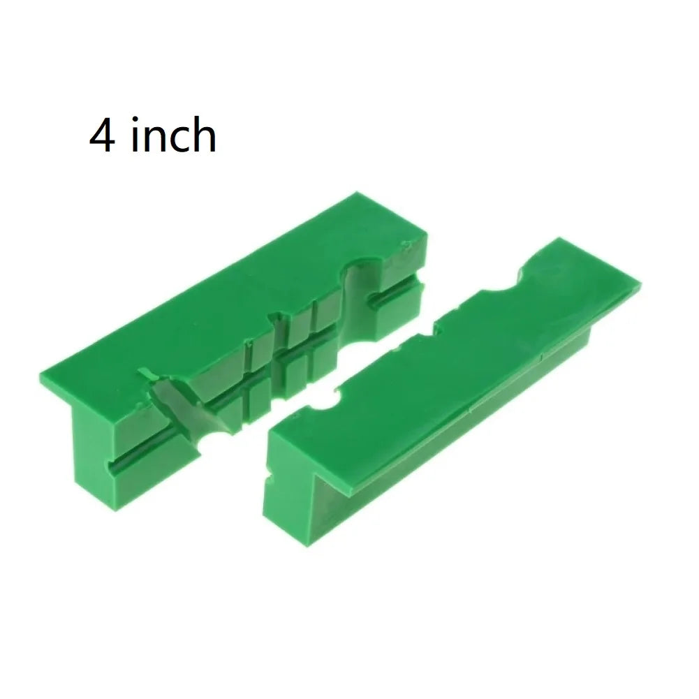 2PCS Magnetic Soft Jaw Pads – 4/5/6 Inch Rubber Pads for Metal Vise Bench Machine Tools