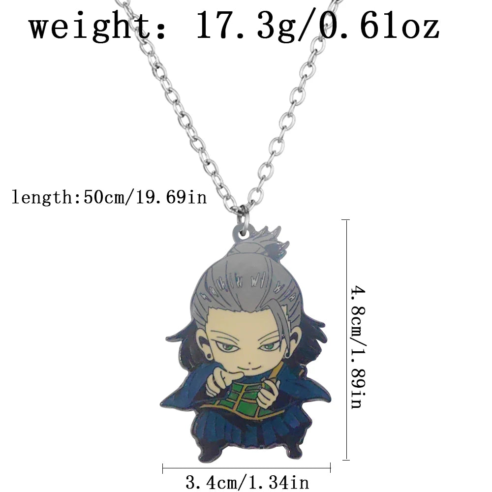 Jujutsu Kaisen Fushiguro Toji Sword Necklace - Spear of Tianri Knife Cosplay Pendant Choker Jewelry for Fans