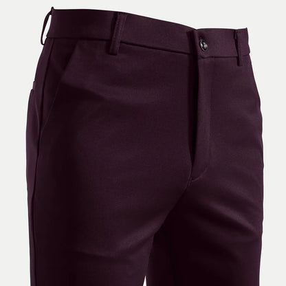 Men's Summer Fashion Suit Pants – Thin Business Casual Elastic Straight Leg Formal Trousers | Plus Size 28-42