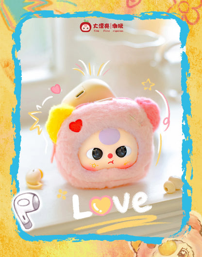 Baby Series Plush Blind Box Set — 3 Mini Storage Pouches, Earphone & Makeup Bag Mystery Gift Pendant