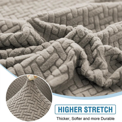 Thick Jacquard Elastic Sofa Seat Cover – Anti-Dust Removable Couch Cushion Protector Slipcover
