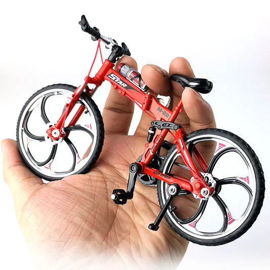 1:8 Alloy Mini Mountain Bike Model – Diecast Metal Simulation Bicycle Toy Collectible Gift