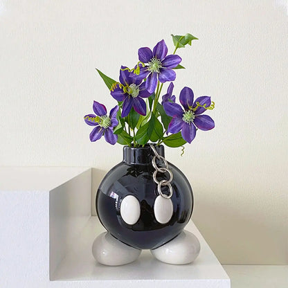 Original High-Style Ceramic Boom Vase – Ins-Style Home Decoration for Living Room, Corridor, Entrance & Balcony