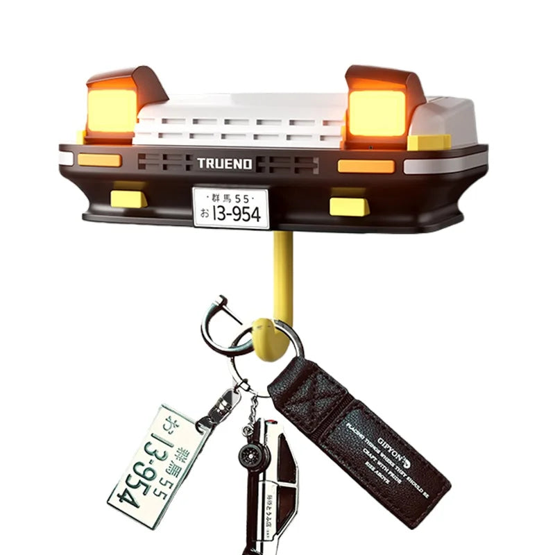 AE86 Car Headlight Wall Key Holder - Wall-Mounted Key Hanger Hook for Car Enthusiasts & Unique Gifts