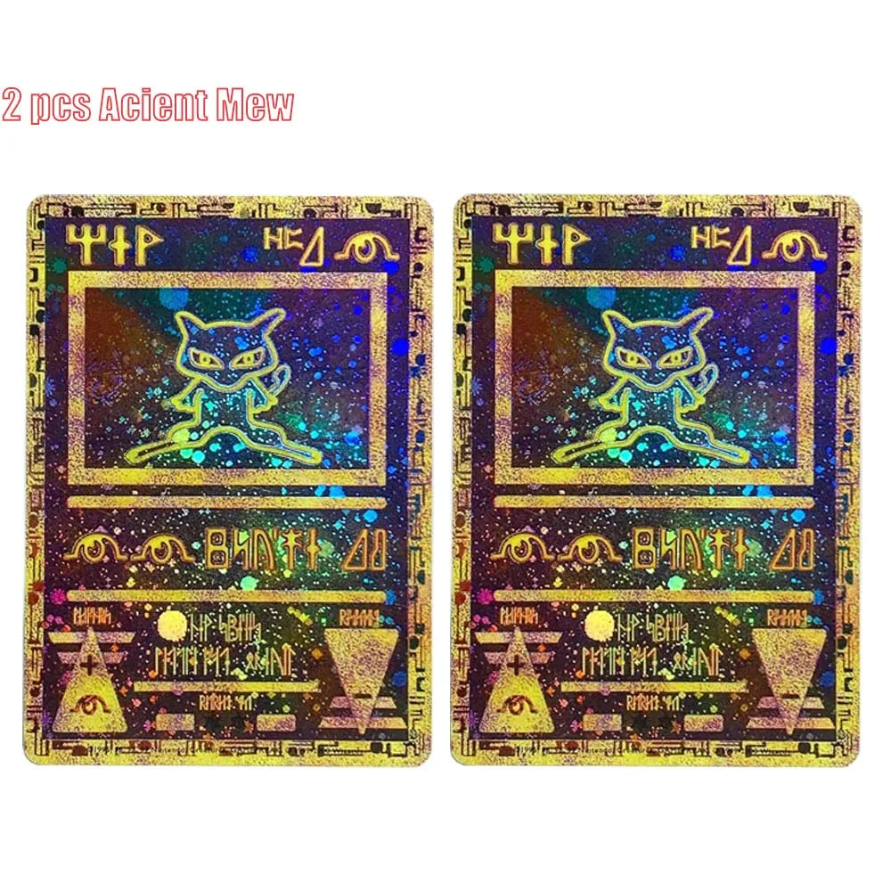 Pokemon Ancient Mew Collection Card – Classic Limited Anime Cards, Zekrom, Reshiram, Victini Holographic Proxy, Gift Toy