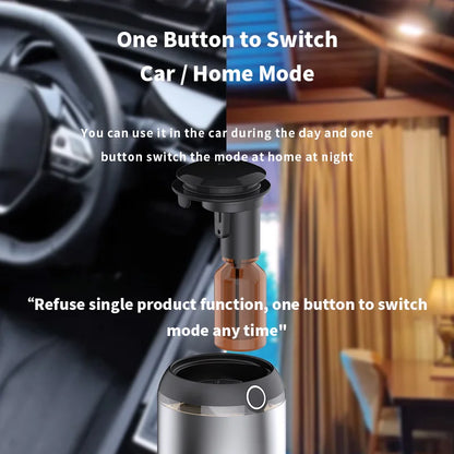 AI Smart Car Air Freshener - USB Rechargeable Aroma Diffuser Essential Oil Fragrance Dispenser